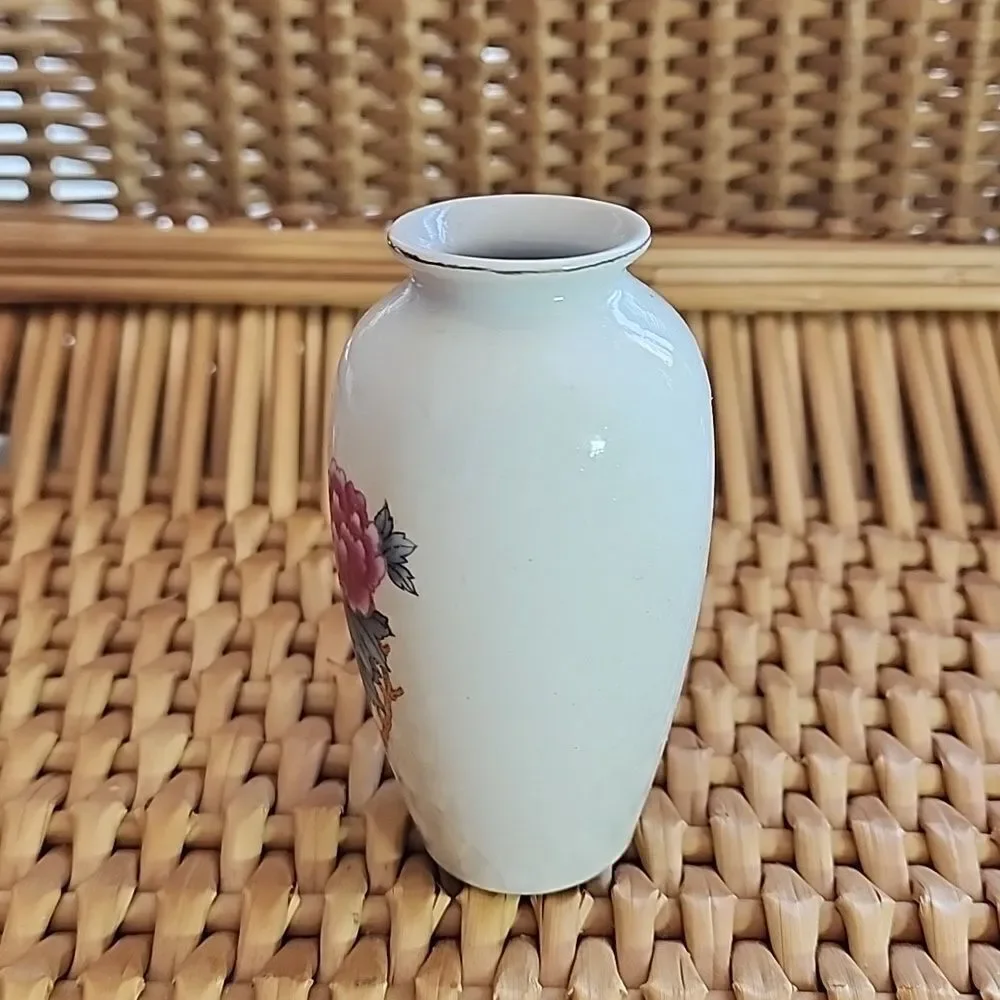 Vintage Mini Bud Vase Florals Birds